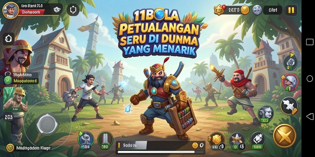 Screenshot gameplay 11BOLA menampilkan petualangan seru yang menantang.
