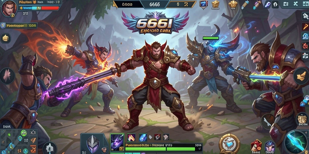 Gameplay seru dan strategis dalam 666I.