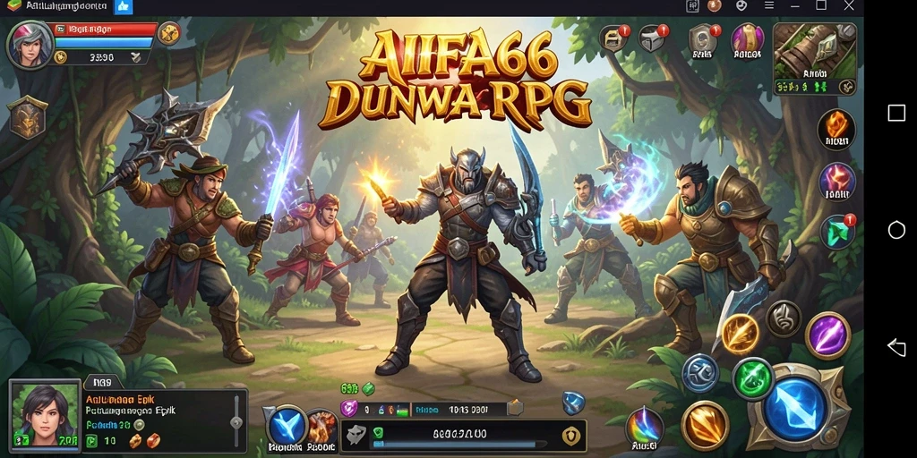 Tampilan gameplay RPG AIFA66 yang menakjubkan dan penuh aksi.