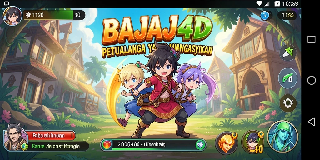 Tangkapan layar menunjukkan karakter anime dalam aksi pertarungan.