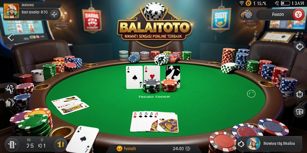 Screenshot gameplay <strong>BALAITOTO</strong> yang menunjukkan momen seru saat bermain Poker.
