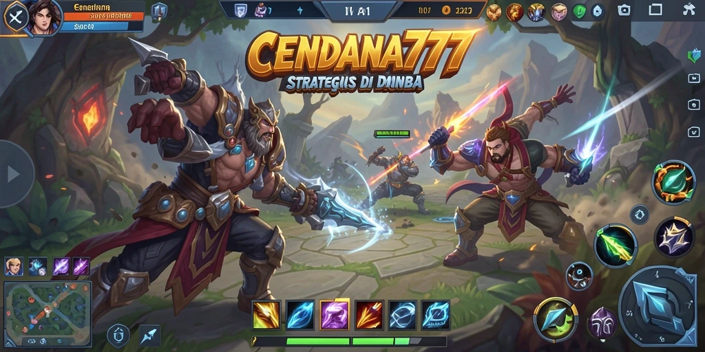 Tampilan utama gameplay CENDANA777 dengan aksi seru di arena.