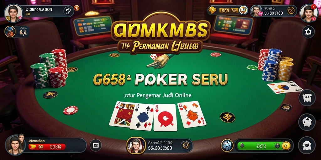 Tampilan gameplay G668 yang menegangkan dan seru saat bermain Poker.