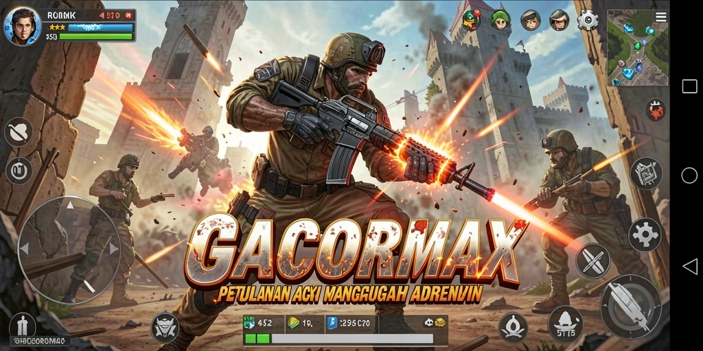 Tampilan gameplay GACORMAX yang penuh aksi dan seru.