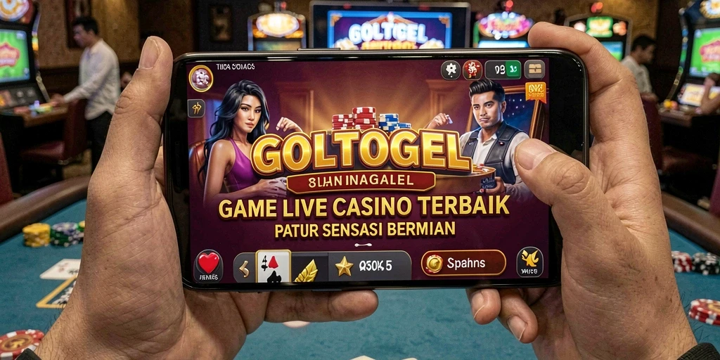 Tampilan gameplay Live Casino GOLTOGEL dengan dealer langsung dan permainan seru.
