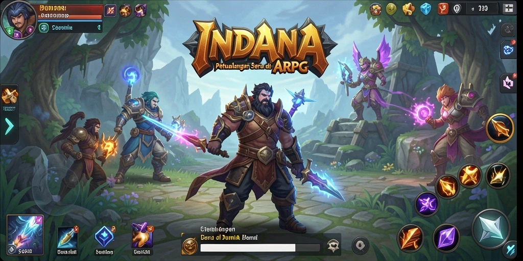 Gameplay seru dalam dunia petualangan ARPG yang menegangkan.