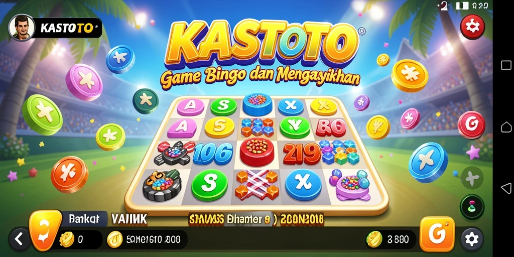 Tampilan gameplay KASTOTO yang seru dan interaktif dalam permainan Bingo.