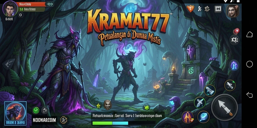 Tampilan gameplay KRAMAT77 yang mendebarkan dan penuh petualangan.