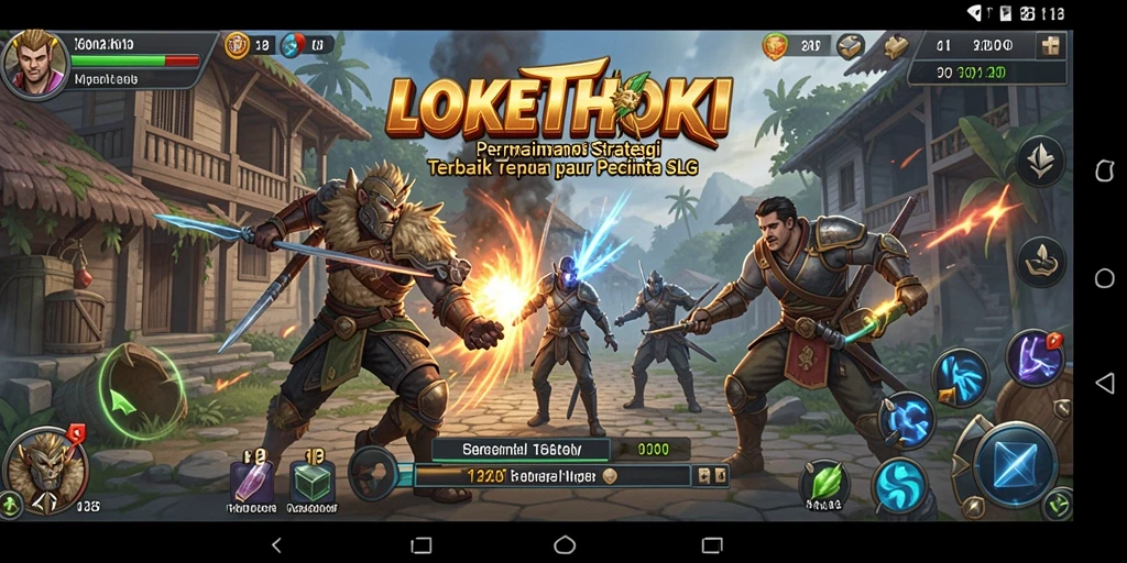 Tampilan gameplay seru LOKETHOKI dengan strategi mendalam.