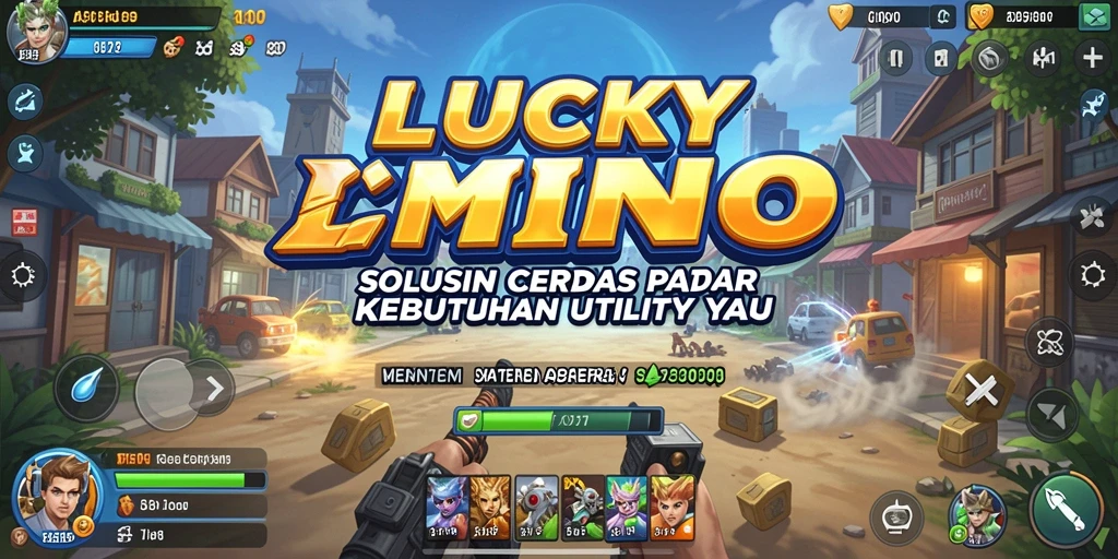 Tampilan antarmuka aplikasi LUCKYMINO yang bersih dan fungsional.